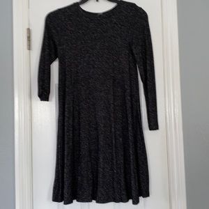 Old Navy warm swing dress grey black